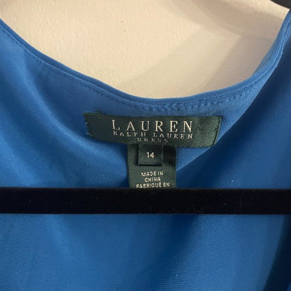Lauren Ralph Lauren Blue Dress size 14 - Picture 3 of 4